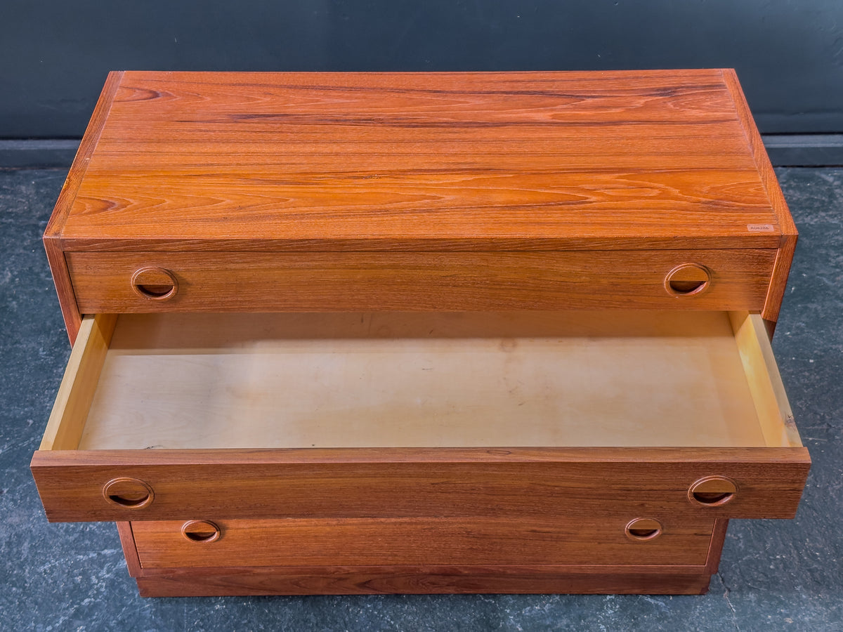 Teak Chest of Drawers with Round Handles