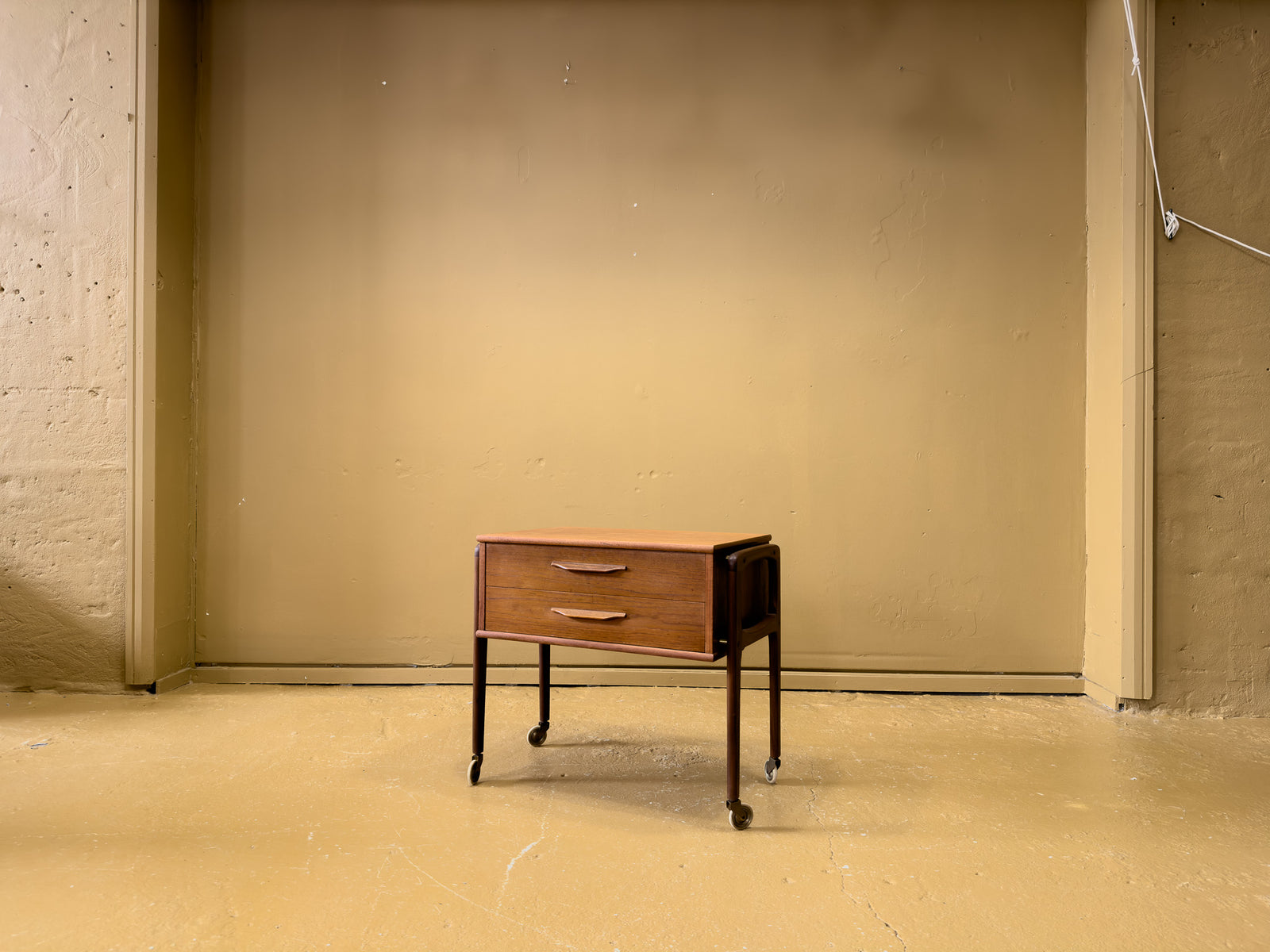 Teak Trolley with Drawers