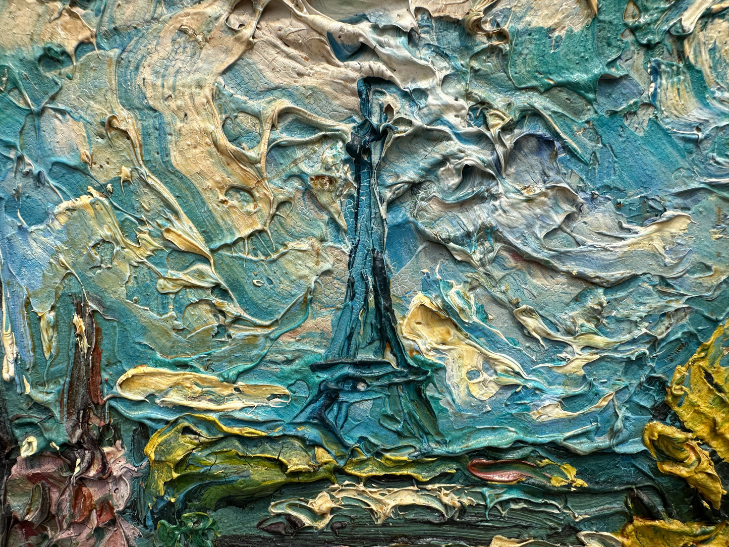 Textured Painting of Paris