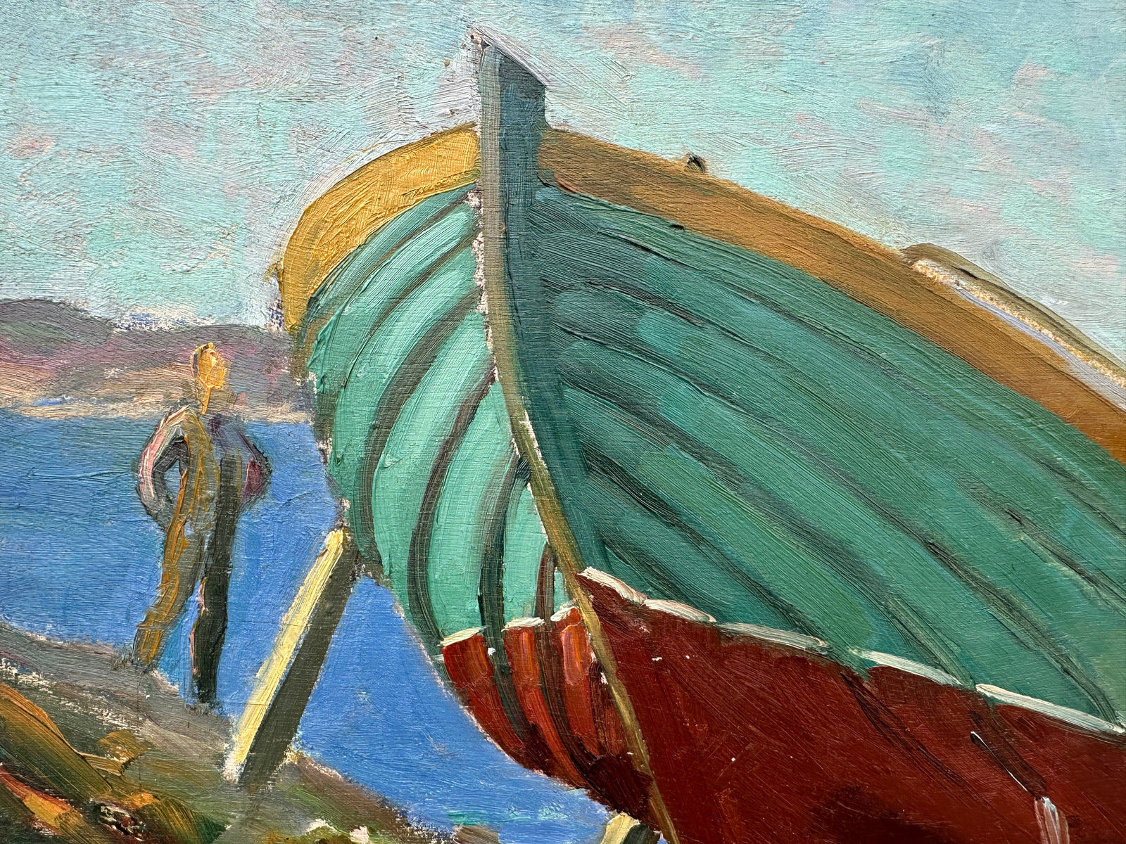 Vibrant Boat Painting