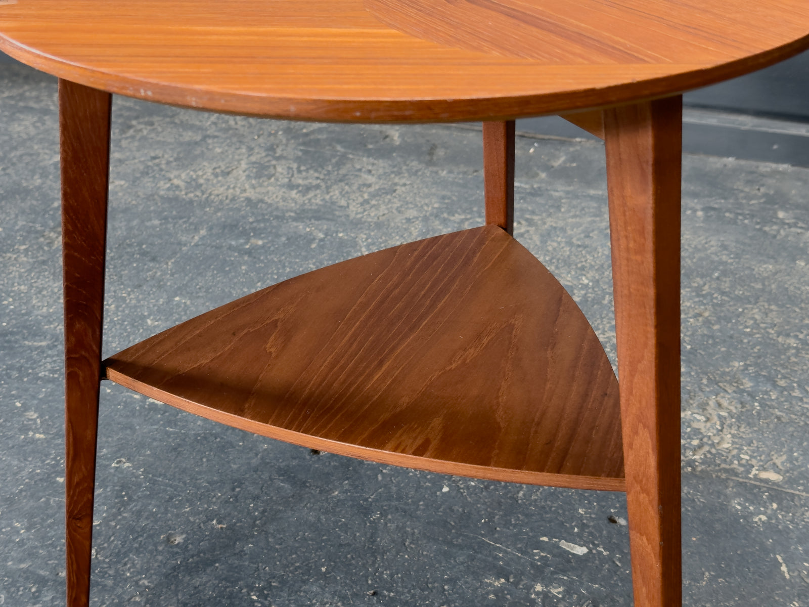 Mobelintarsia Round Teak Coffee Table