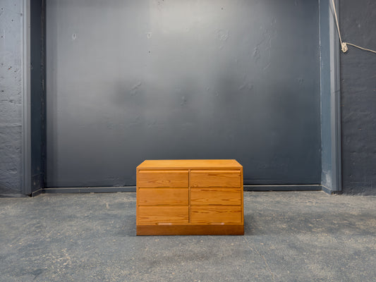 Low Pine Chest of Drawers