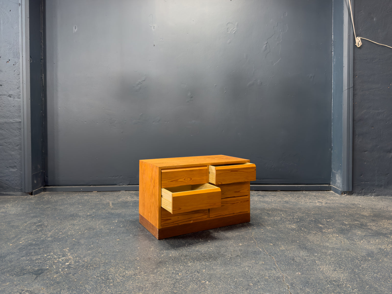 Low Pine Chest of Drawers