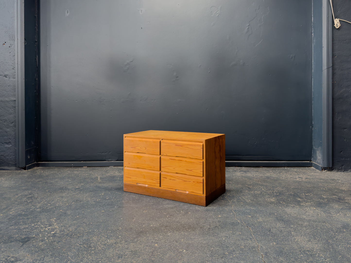 Low Pine Chest of Drawers