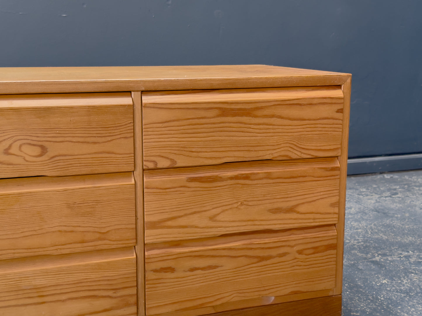 Low Pine Chest of Drawers