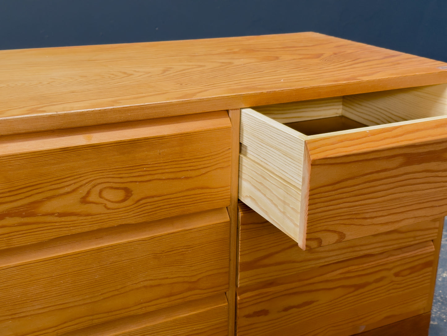 Low Pine Chest of Drawers