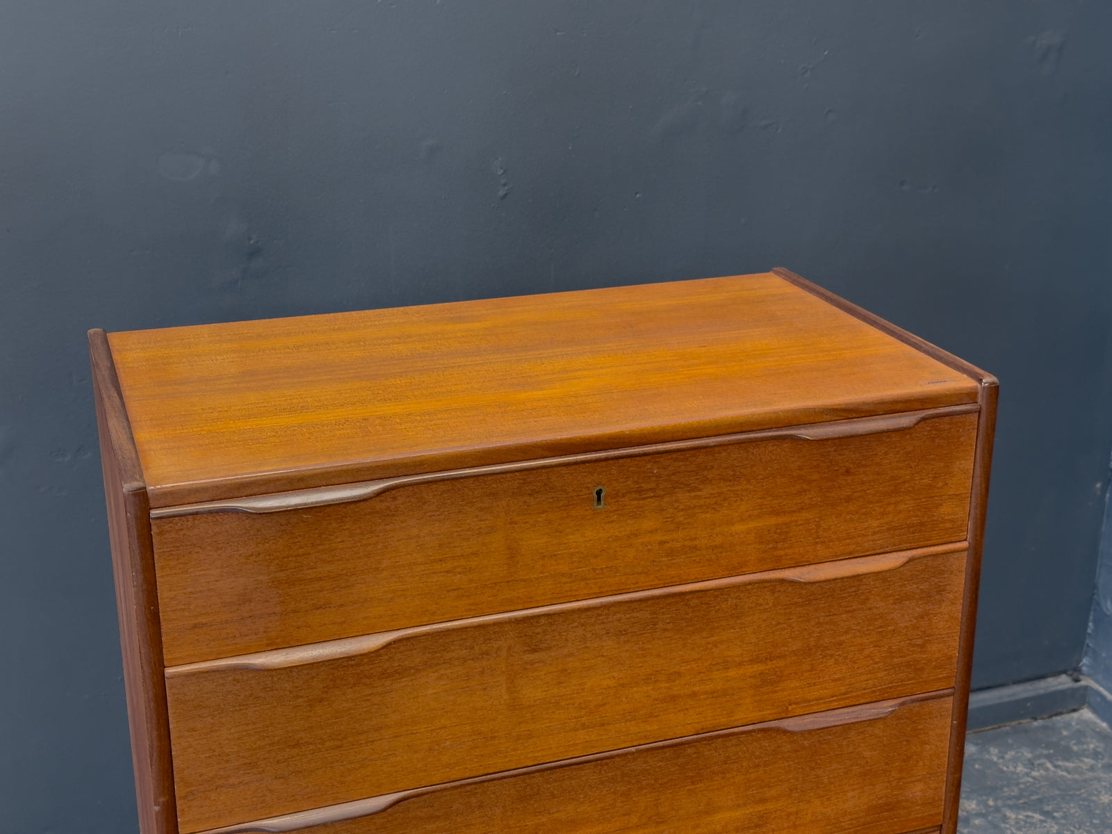Teak Tallboy Chest of Drawers