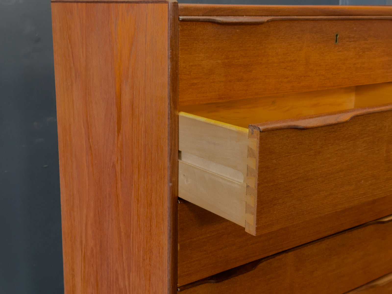 Teak Tallboy Chest of Drawers