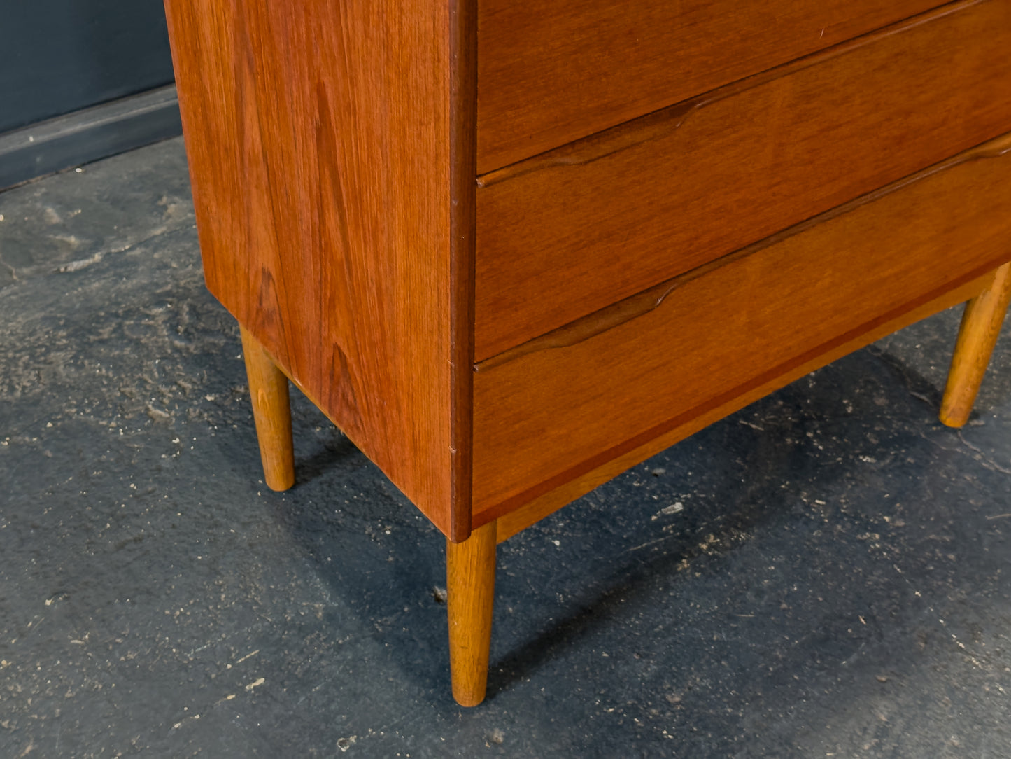 Teak Tallboy Chest of Drawers