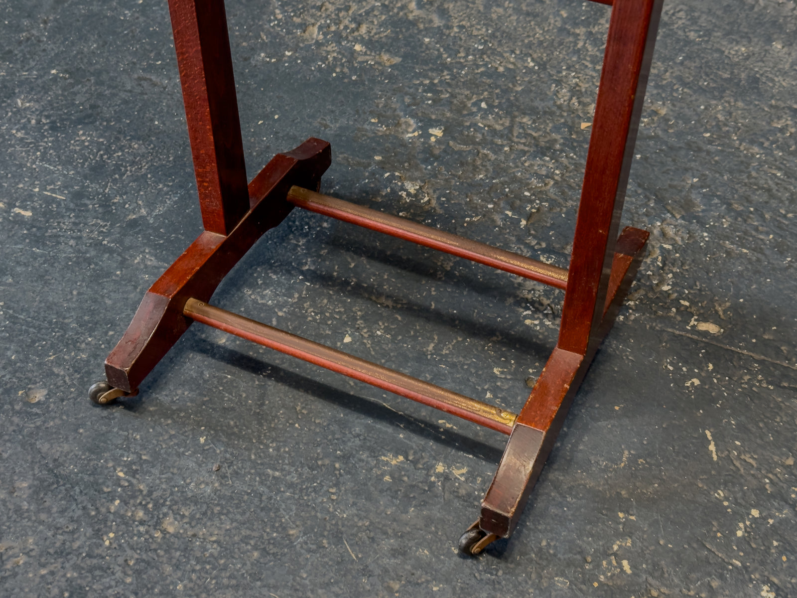 Fratelli Reguitti Stained Mahogany and Brass Valet