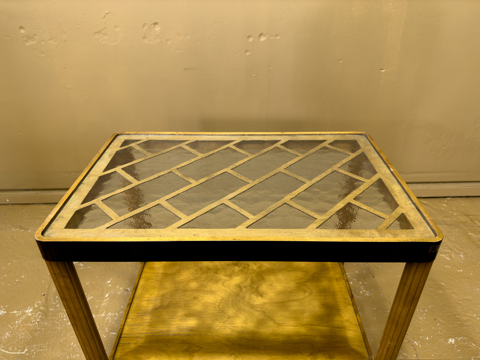 Glass-top Bar Cart