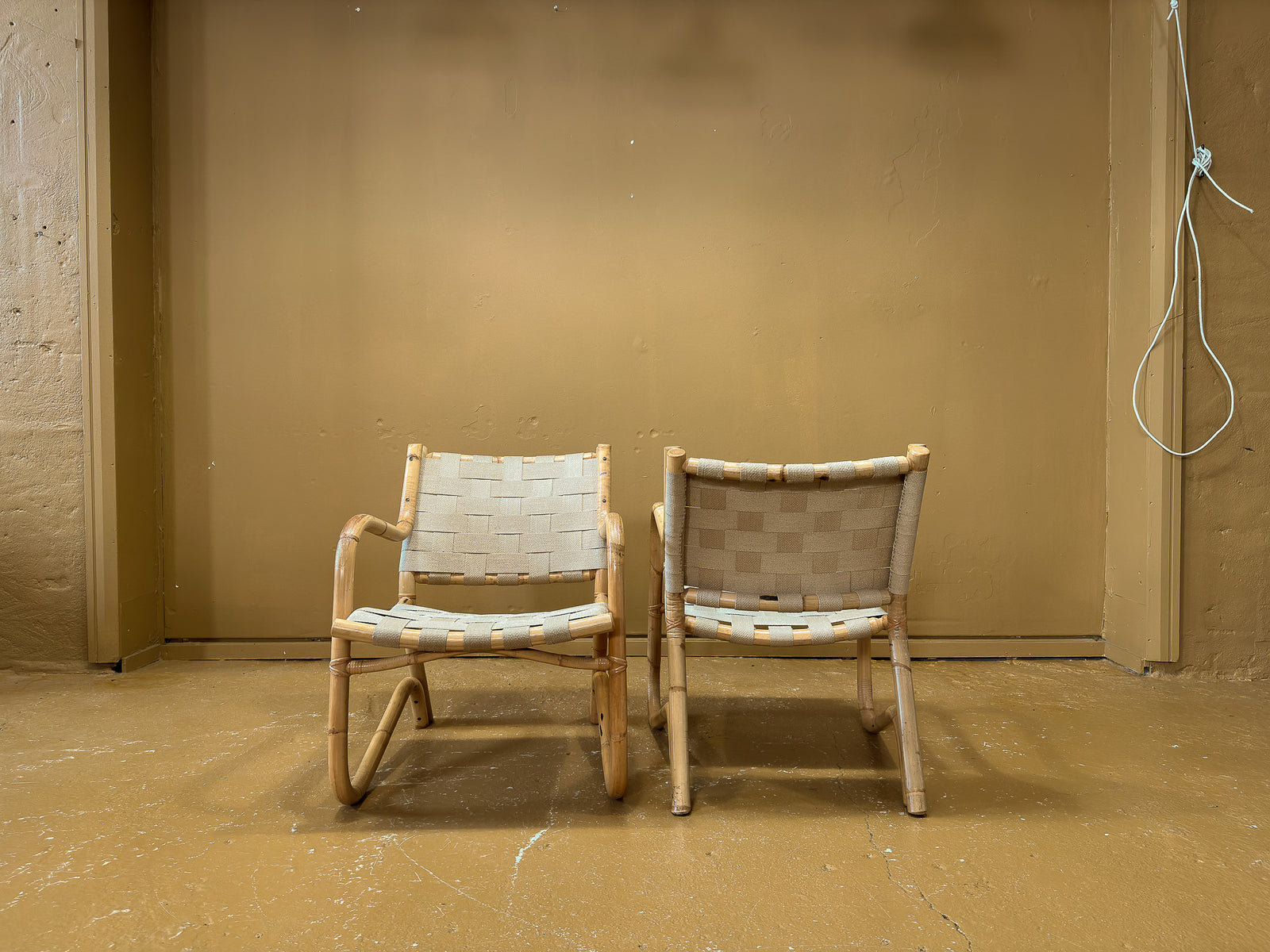 Singular Bamboo Lattice Chair