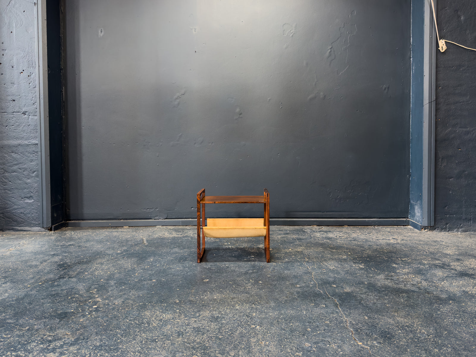 Kai Kristiansen Rosewood and Leather Magazine rack