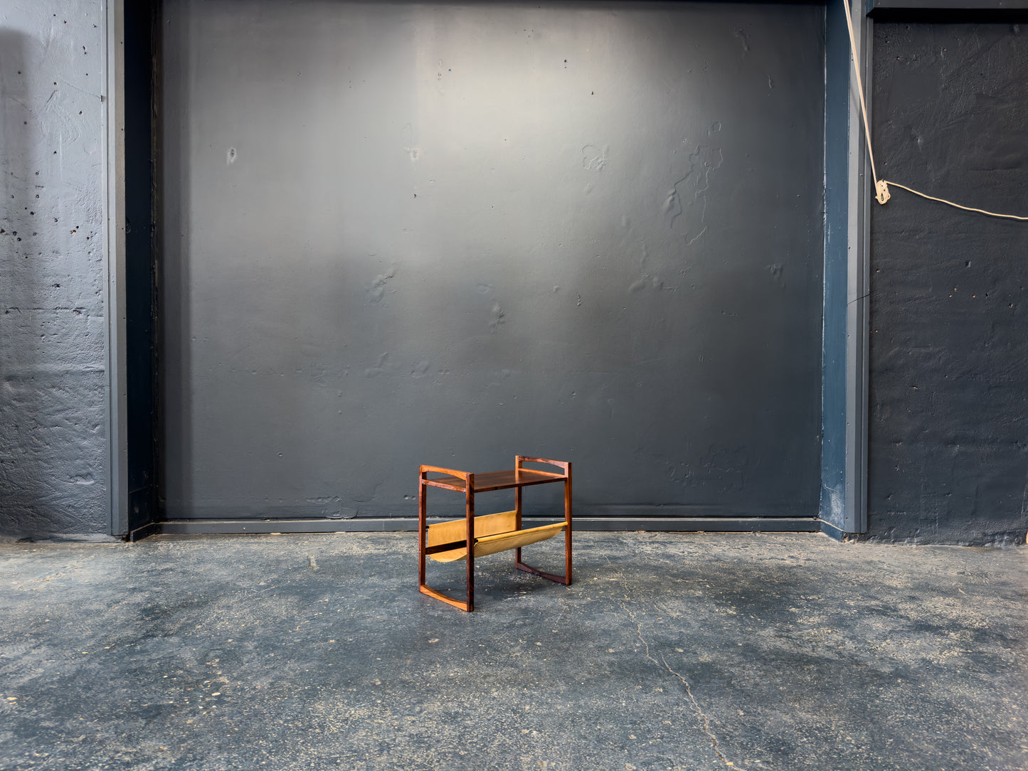 Kai Kristiansen Rosewood and Leather Magazine rack