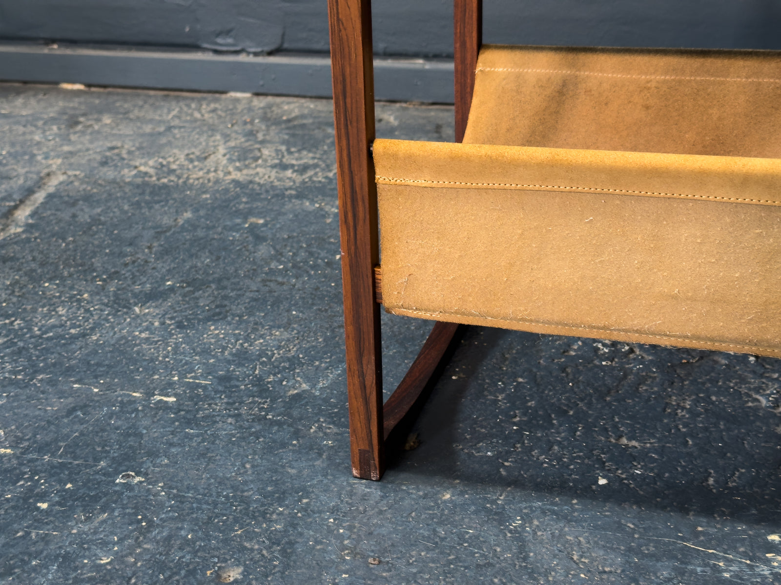 Kai Kristiansen Rosewood and Leather Magazine rack