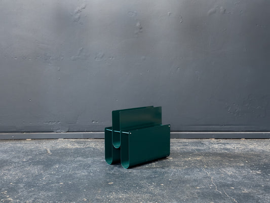 Teal Metal Magazine Rack
