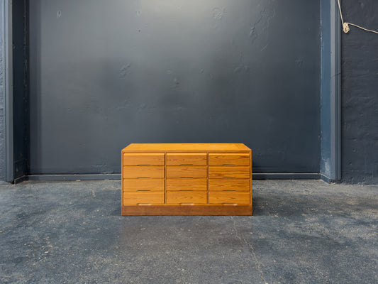 Low Pine Chest of Drawers