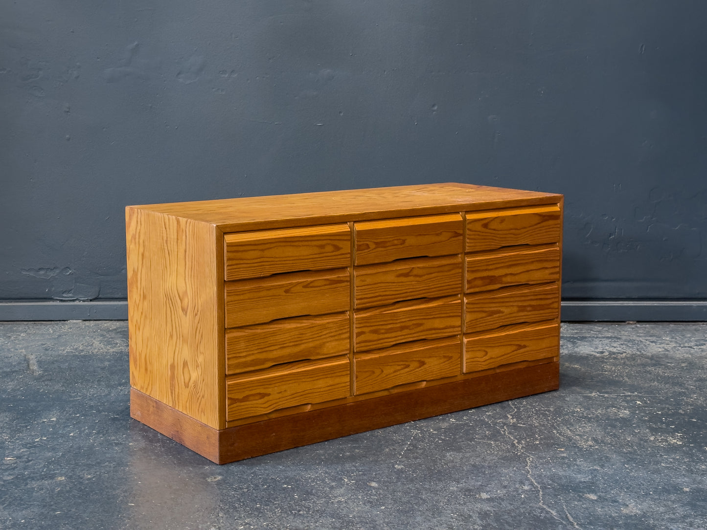 Low Pine Chest of Drawers