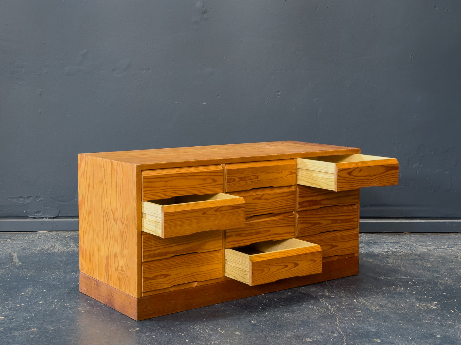 Low Pine Chest of Drawers