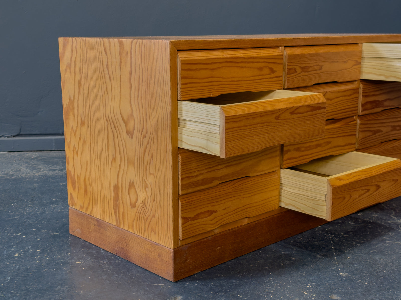 Low Pine Chest of Drawers