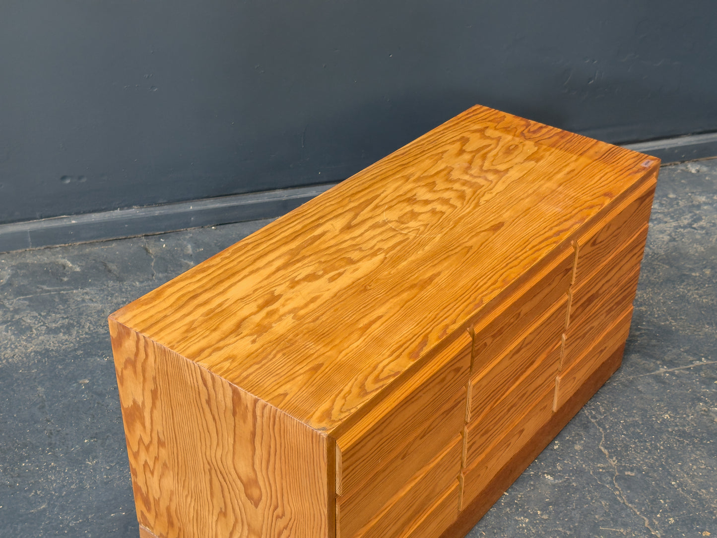 Low Pine Chest of Drawers