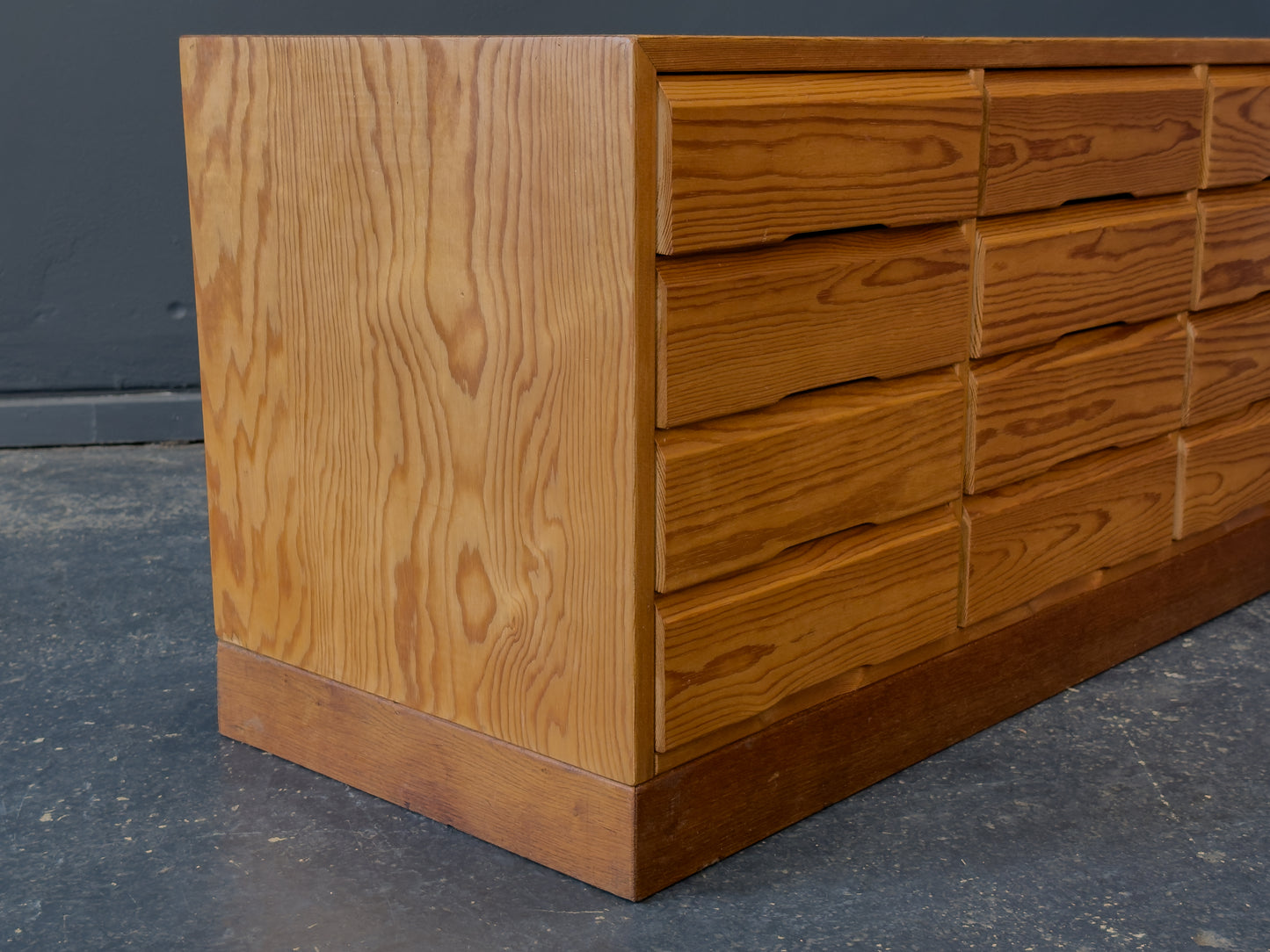 Low Pine Chest of Drawers