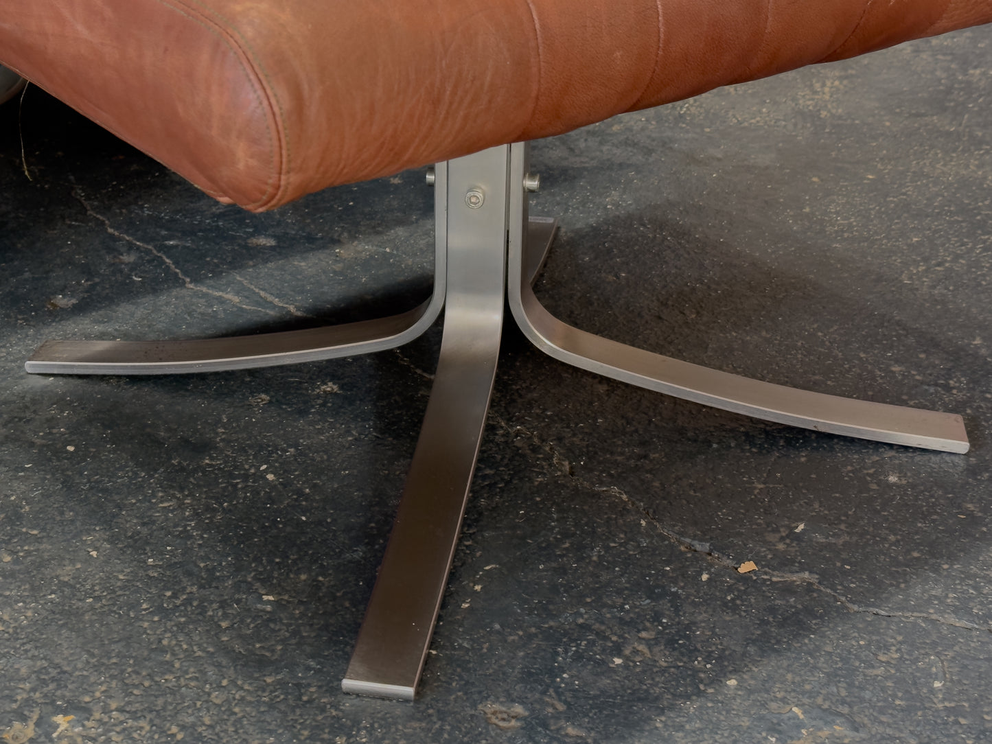 Søren Nissen and Ebbe Gehl Lounge Chair with Ottoman