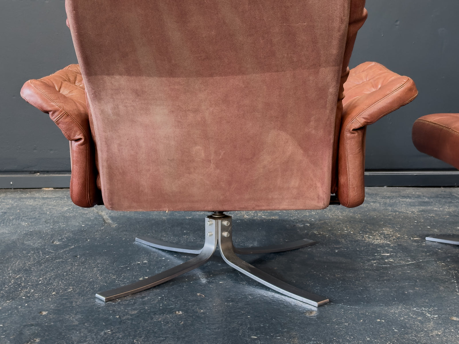 Søren Nissen and Ebbe Gehl Lounge Chair with Ottoman