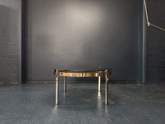 Chrome and Smoked Glass Coffee Table