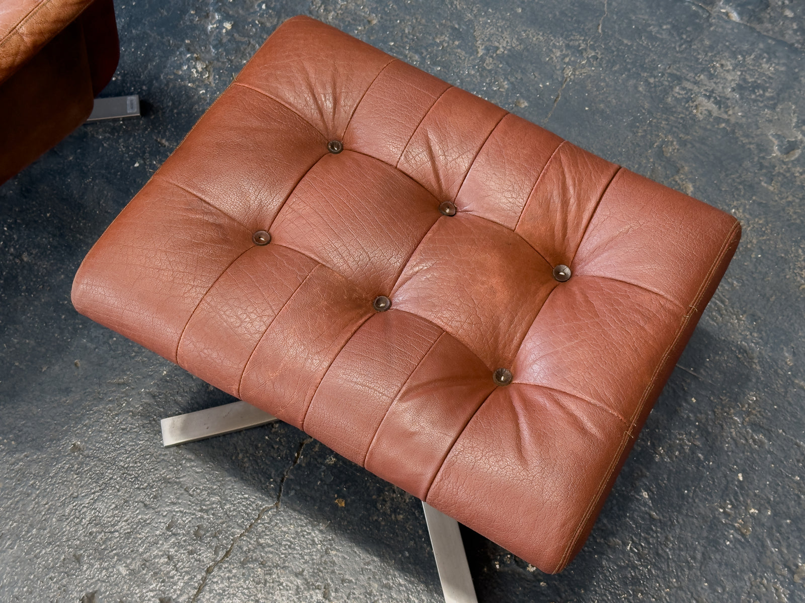 Søren Nissen and Ebbe Gehl Lounge Chair with Ottoman