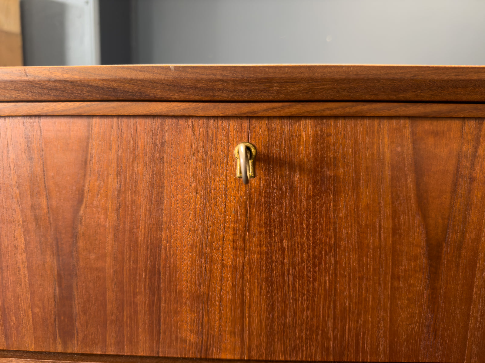 Tall Teak Chest of Drawers