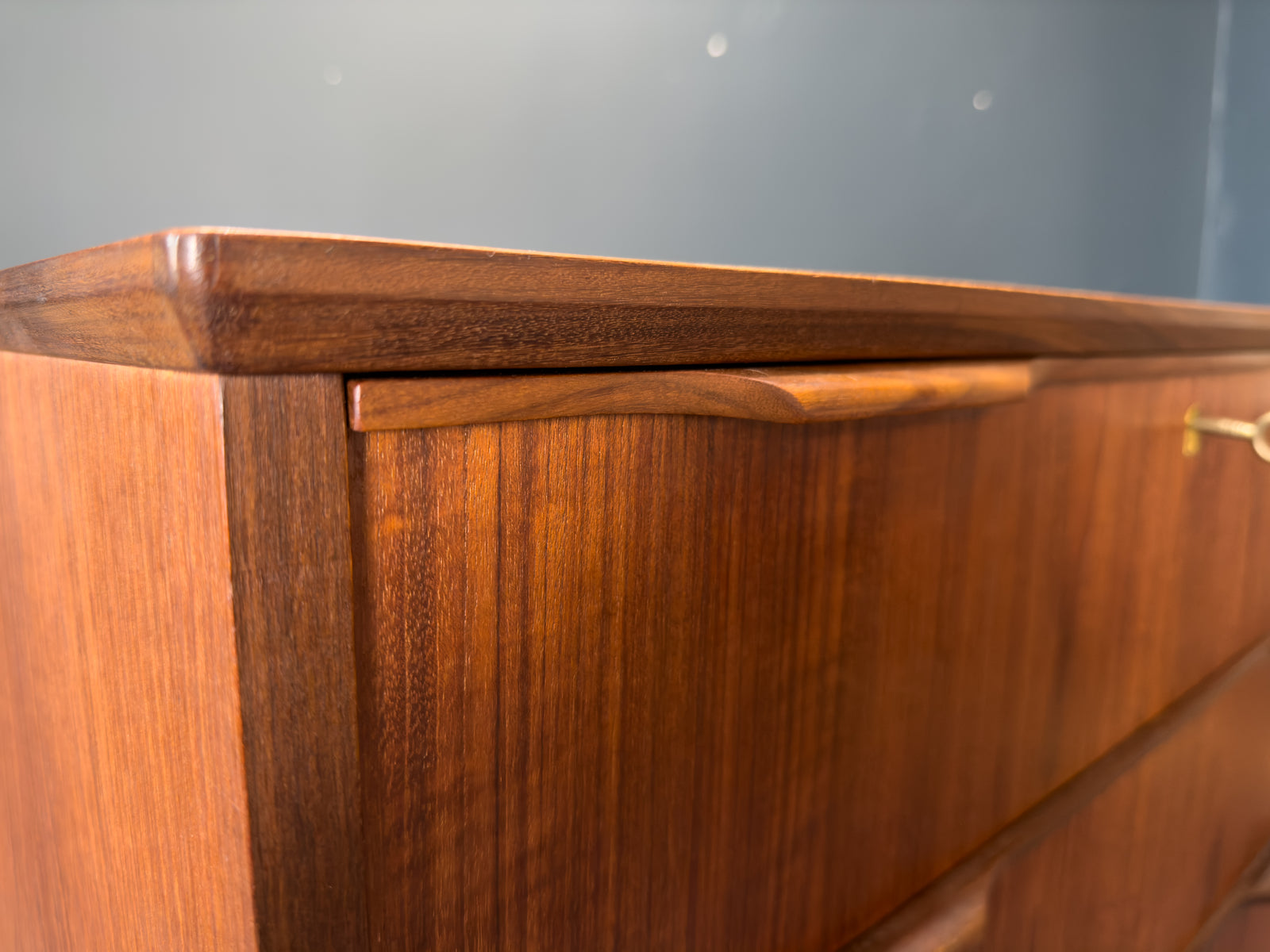 Tall Teak Chest of Drawers