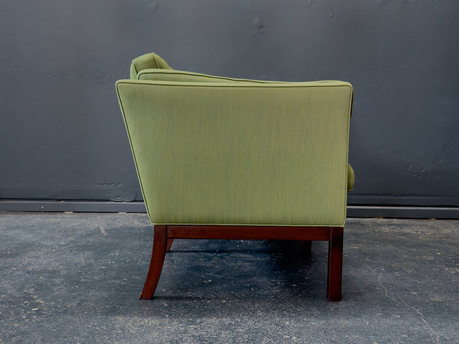 Green Upholstered Two Seater Sofa