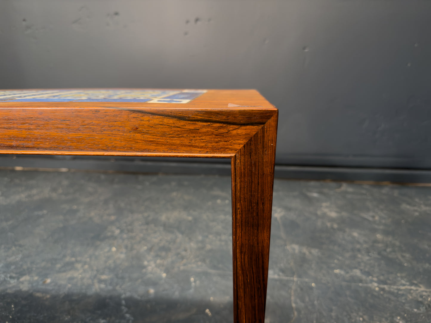 Royal Copenhagen & Haslev Long Rosewood Coffee Table