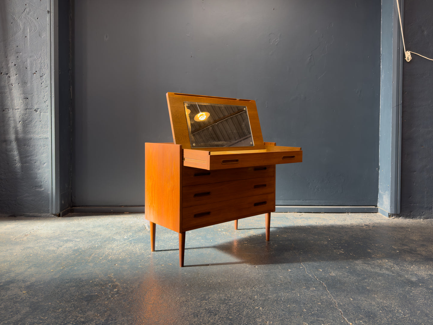 Teak Chet of Drawers with Vanity