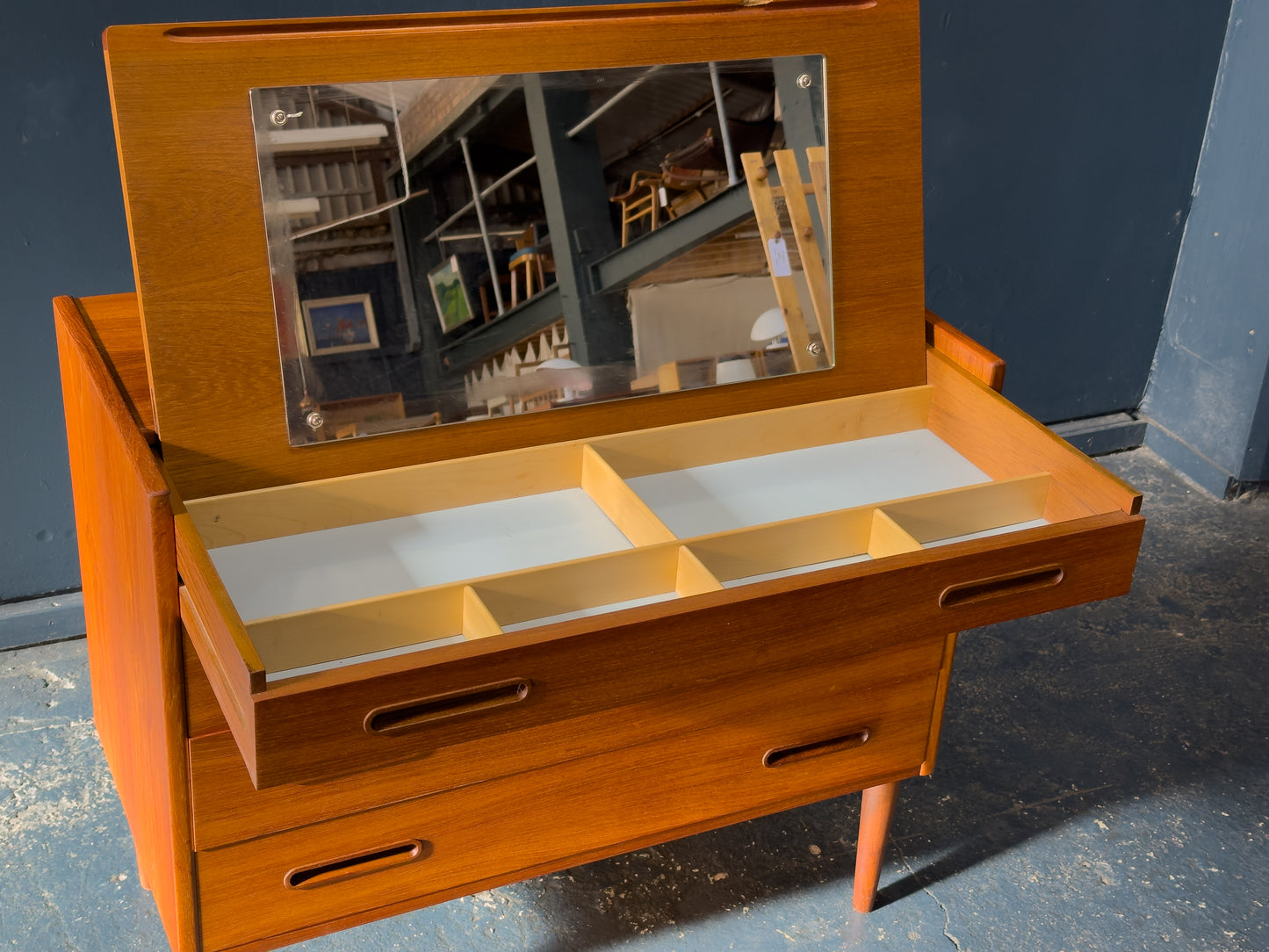 Teak Chet of Drawers with Vanity