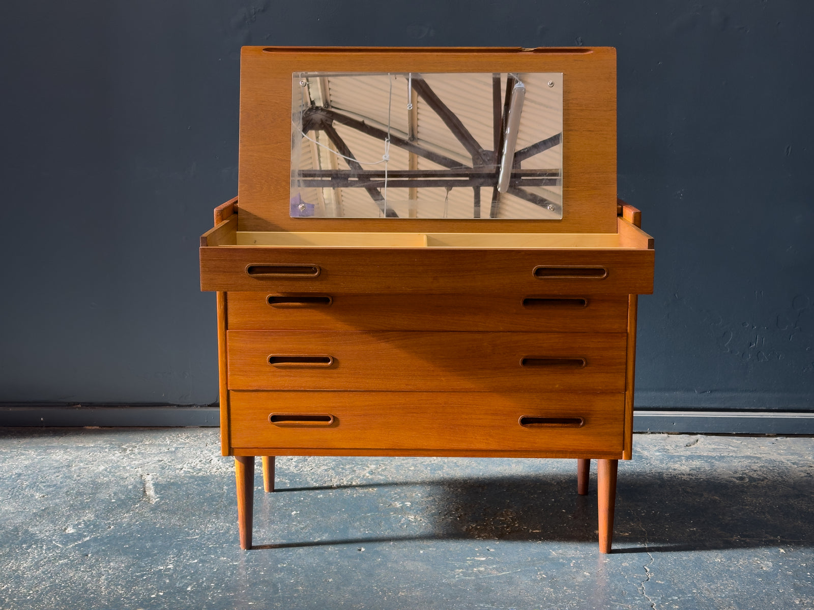 Teak Chet of Drawers with Vanity