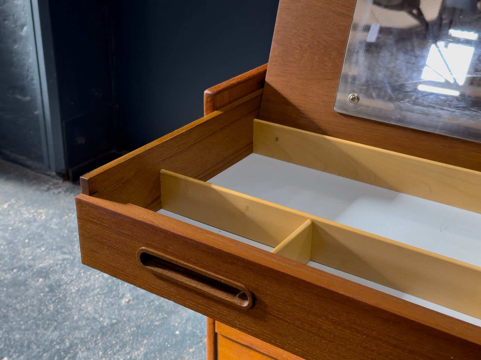 Teak Chet of Drawers with Vanity