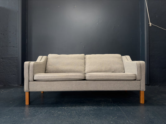 Grey Boucle Sofa