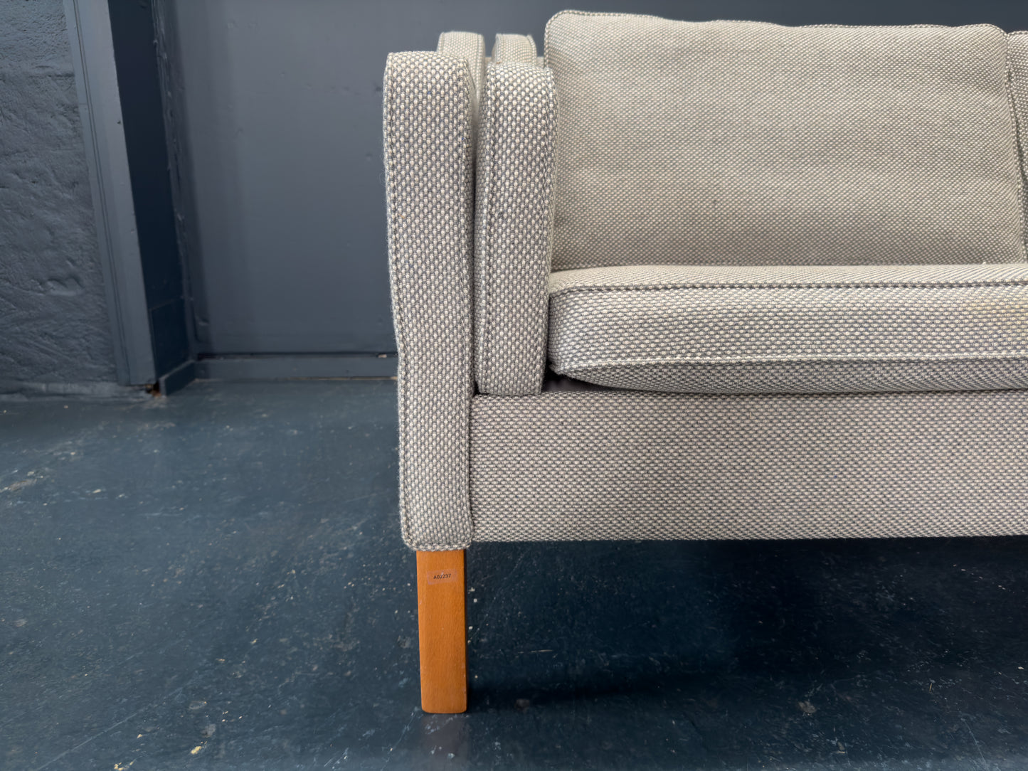 Grey Boucle Sofa