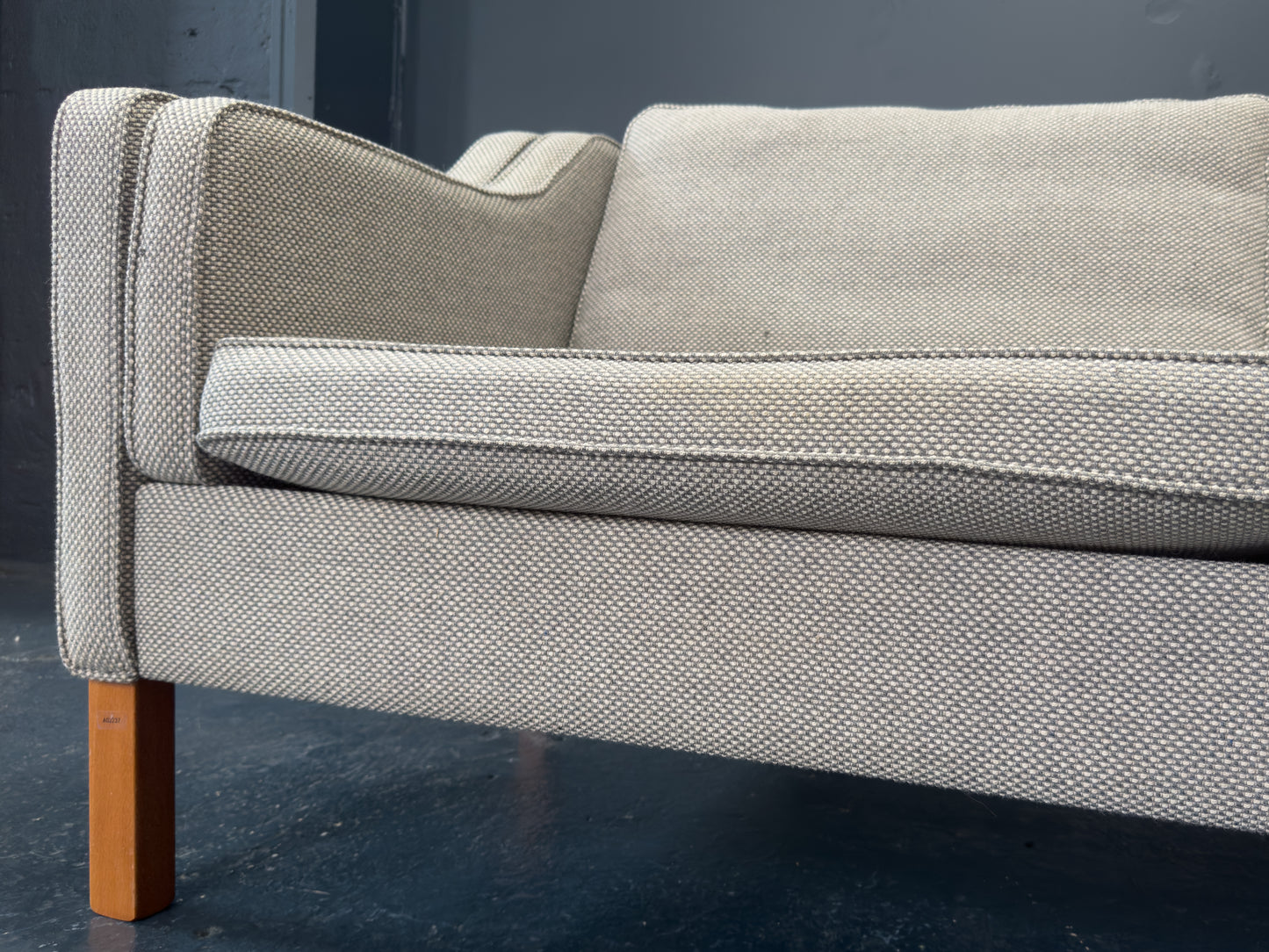 Grey Boucle Sofa