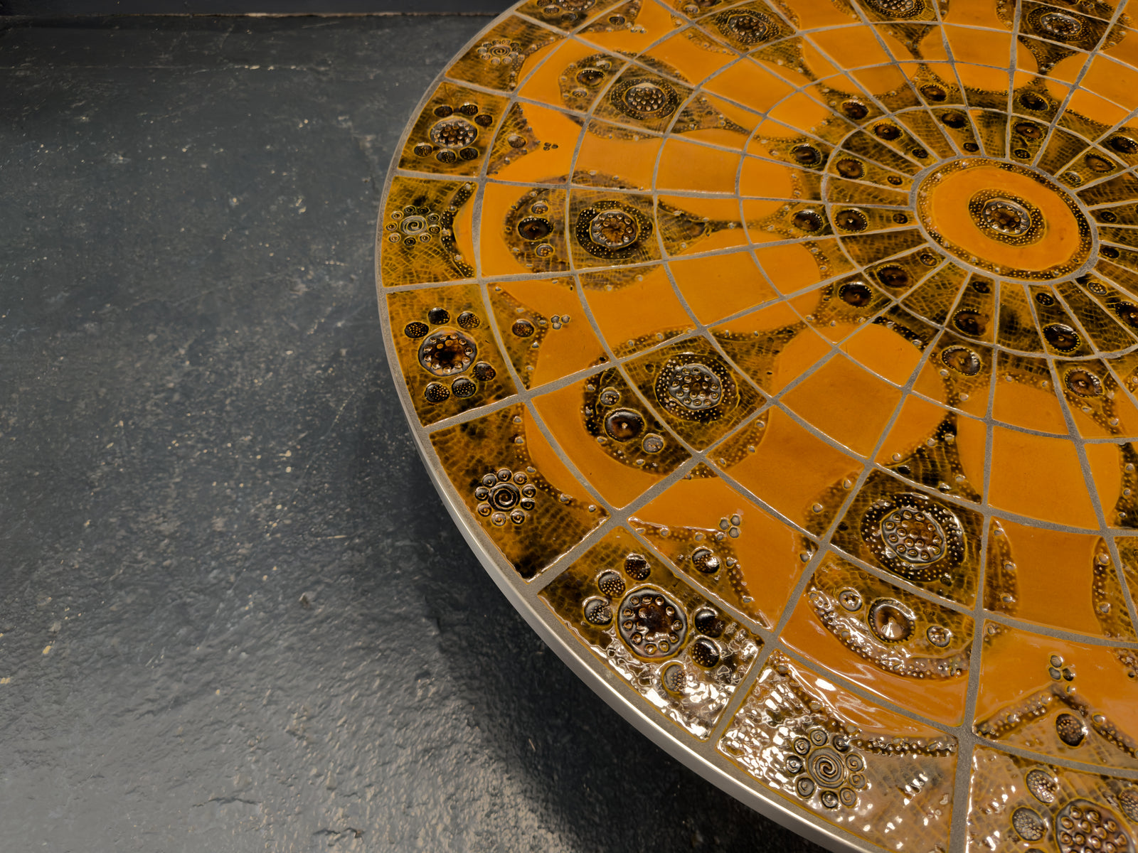 Lilly Just Lichtenberg Ceramic Top Chrome Table