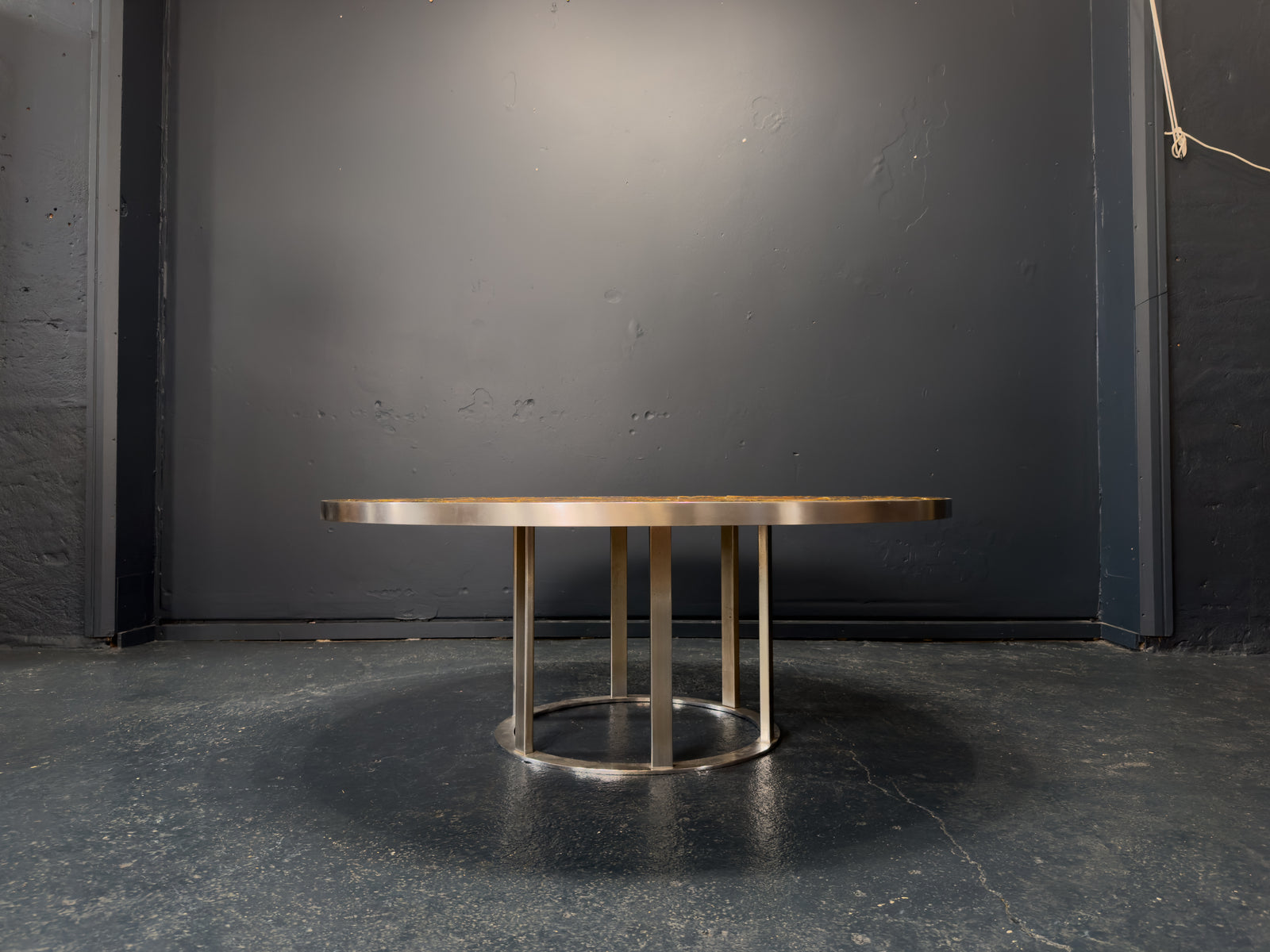 Lilly Just Lichtenberg Ceramic Top Chrome Table