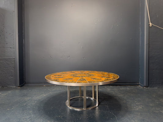 Lilly Just Lichtenberg Ceramic Top Chrome Table
