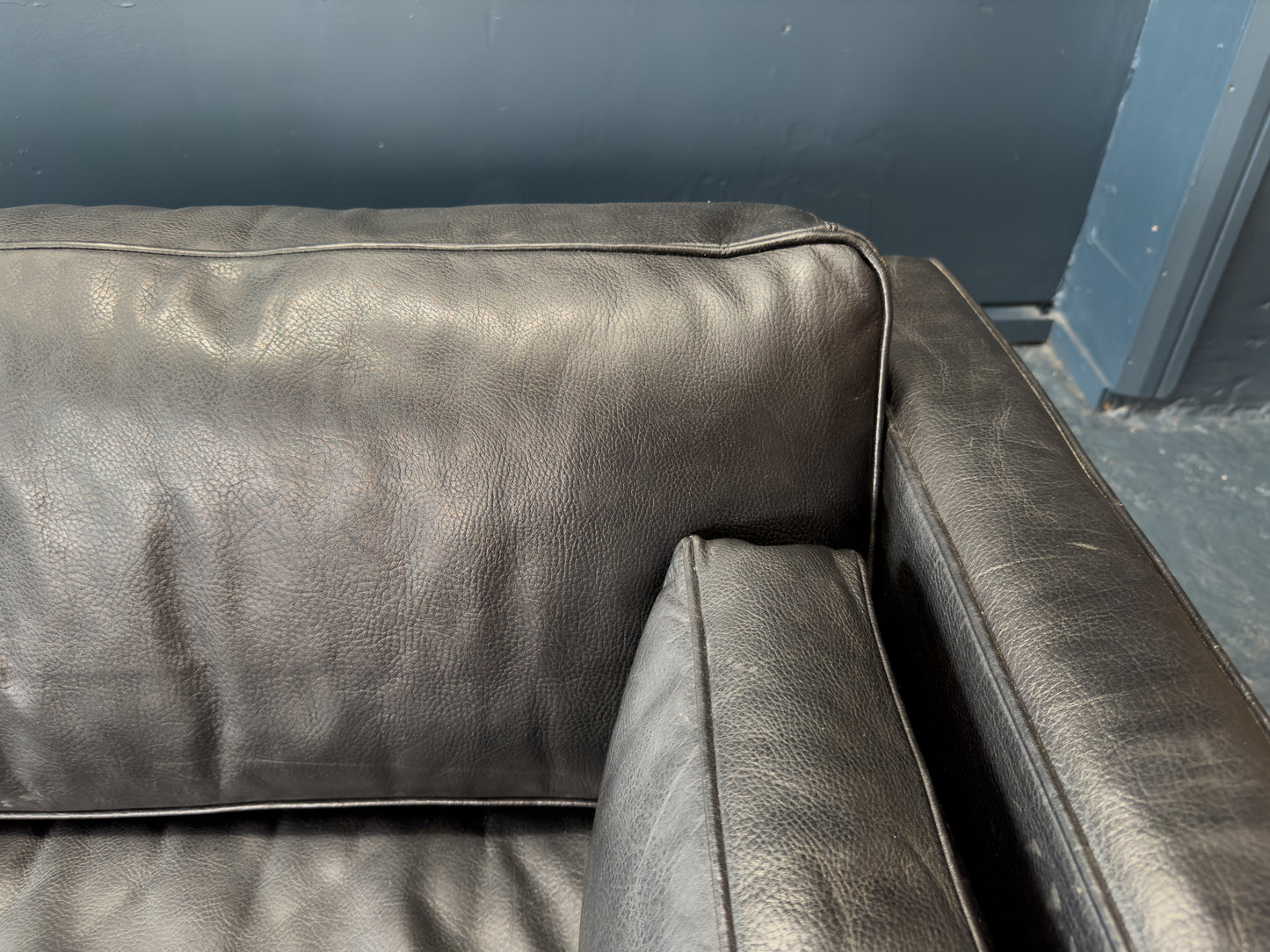 Black Leather Sofa