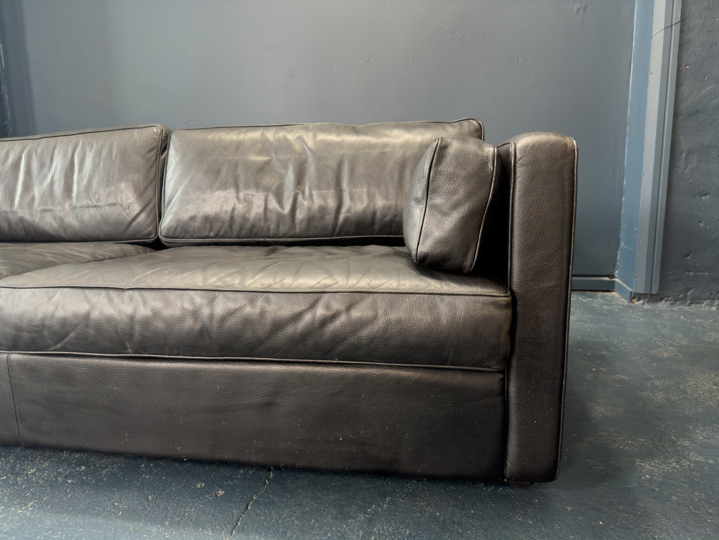 Black Leather Sofa