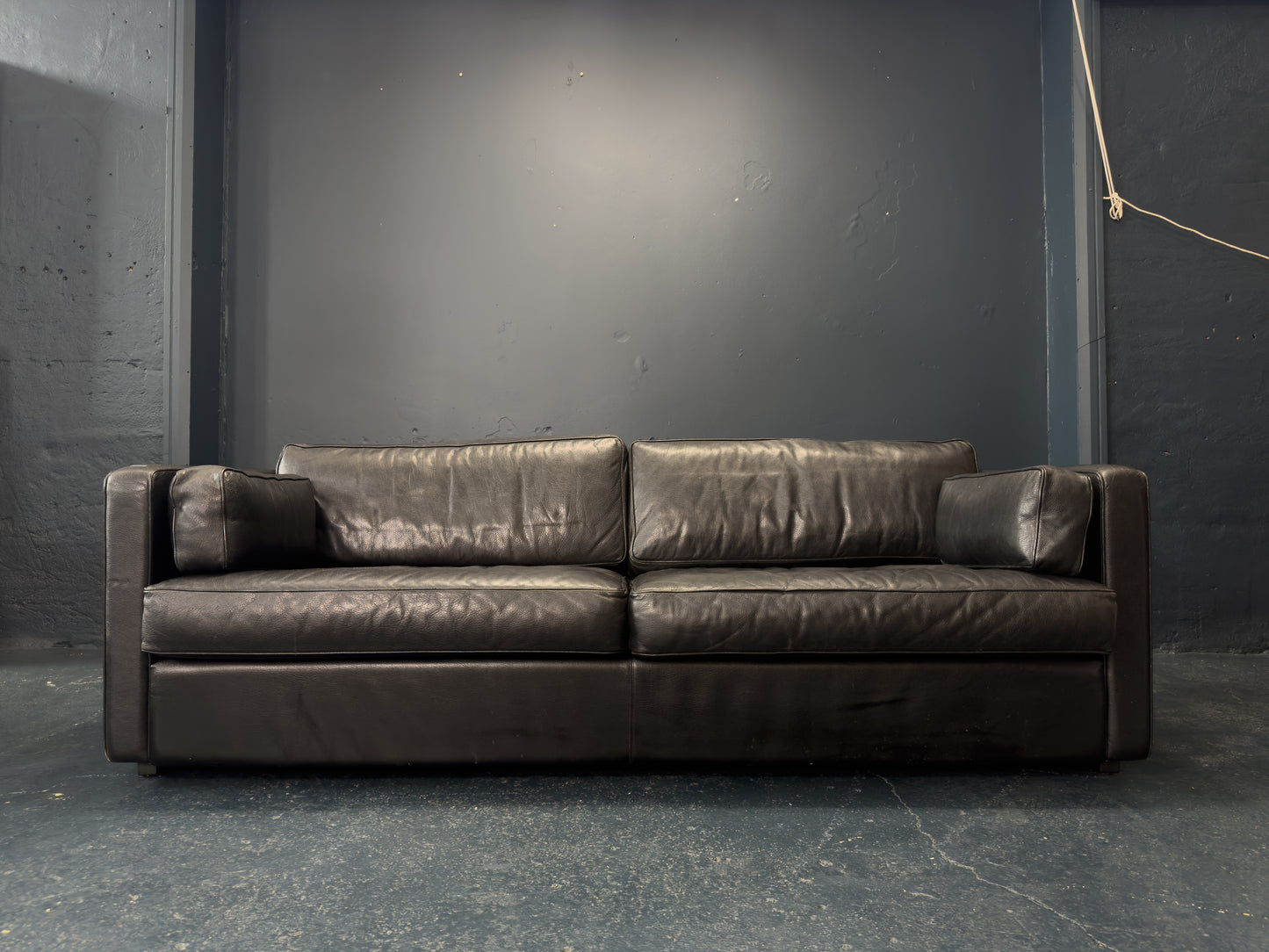 Black Leather Sofa