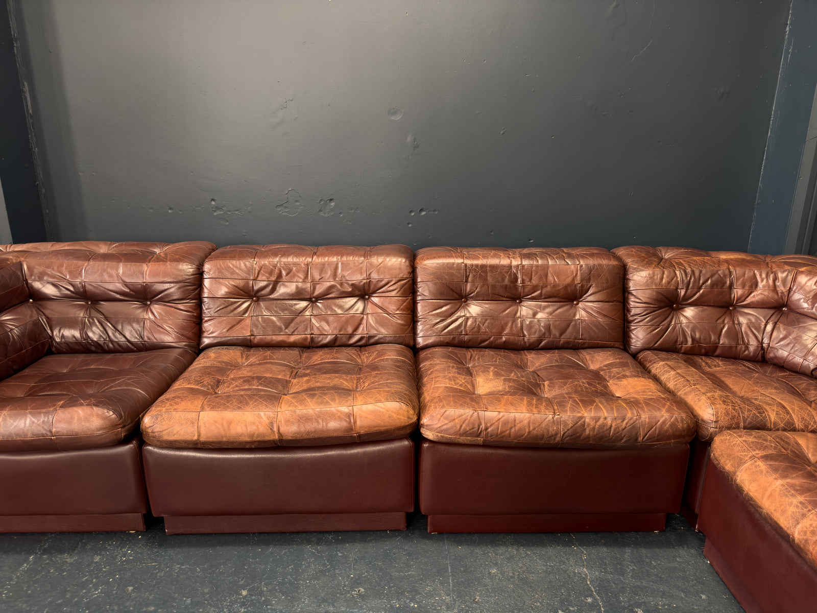 Laauser Modular Leather Sofa