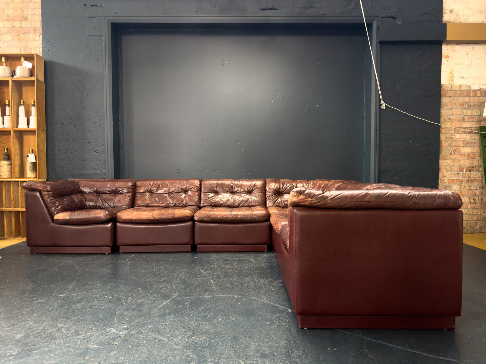 Laauser Modular Leather Sofa