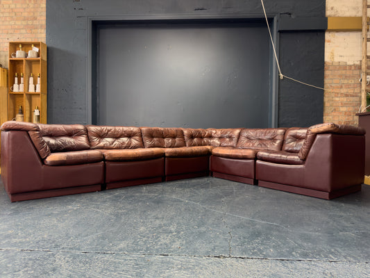 Laauser Modular Leather Sofa